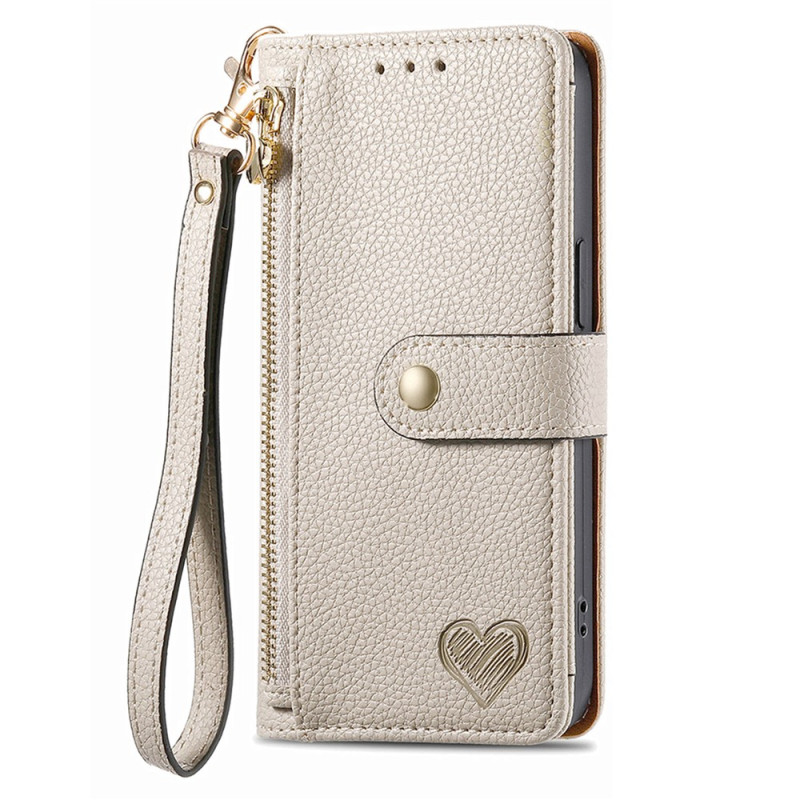 Hülle Poco X8 Pro 5G Brieftasche Design Herz