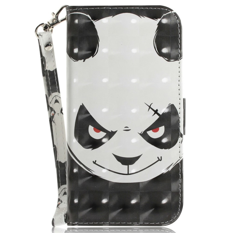 Tasche Poco X8 Pro 5G Angry Panda mit Riemen