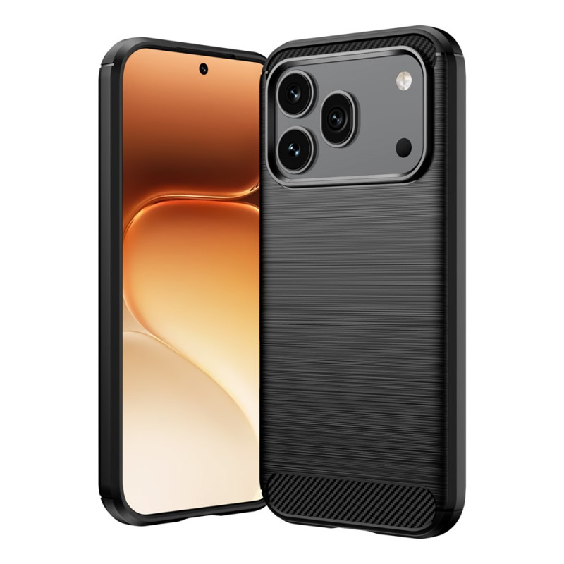 Hülle Honor 600 / 600 Pro Gebürstete Kohlefaser