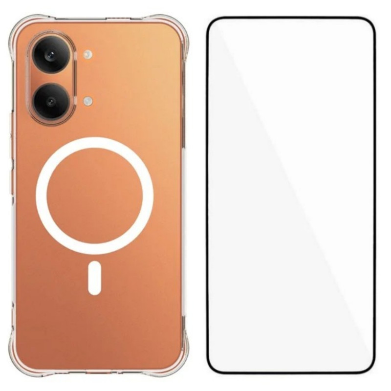 Poco X8 Pro Max 5G Magnetic Transparent Cover mit Screen Protector