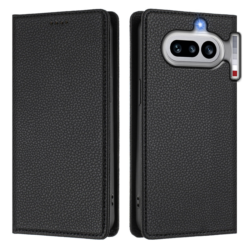 Flip Cover Nothing Phone (4a) Kunstleder Litschi