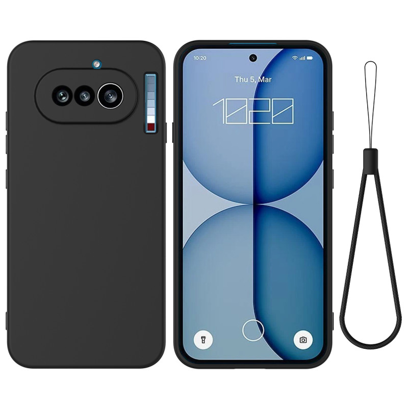 Nothing Phone Cover (4a) Flüssigsilikon mit Riemen