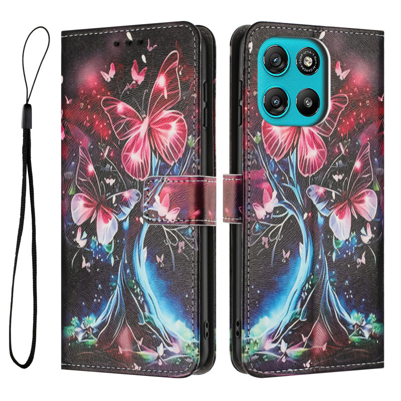 Tasche Moto G67 Power / G57 Power Schmetterlingsbaum