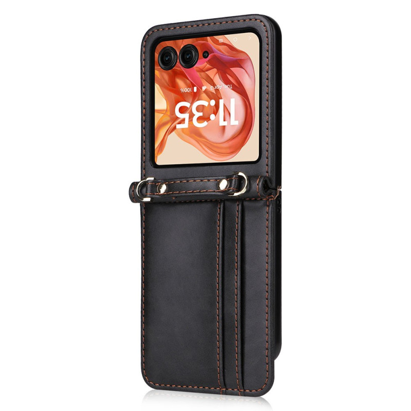 Motorola Razr 70 / 60 / 50 Cover Kartenhalter und Schulterriemen