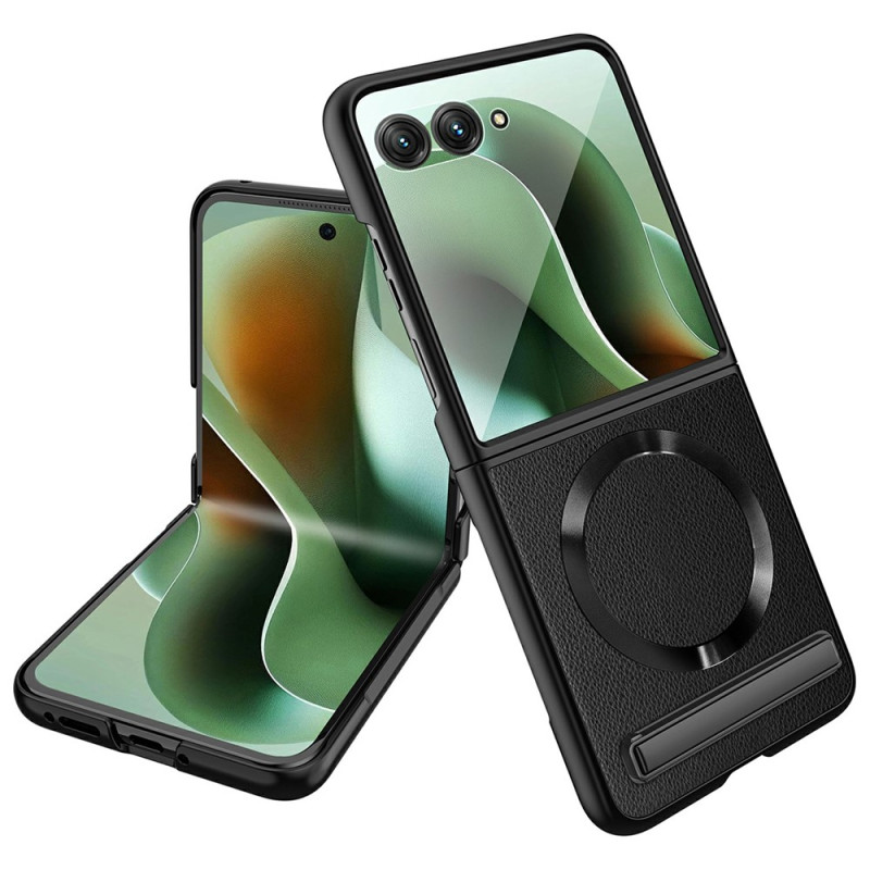 Motorola Razr 70 Ultra / 60 Ultra Cover in Lederoptik mit Halterung