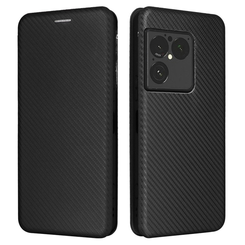 Flip Cover Sony Xperia 1 VIII Kohlefaser Gebürstet