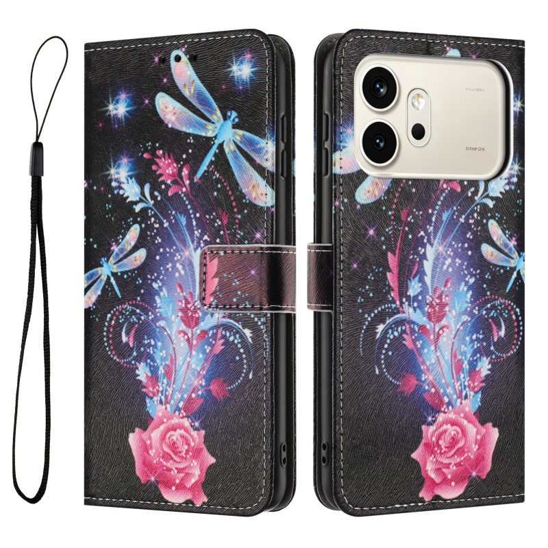 Hülle Honor 600 / 600 Pro Leuchtende Libellen