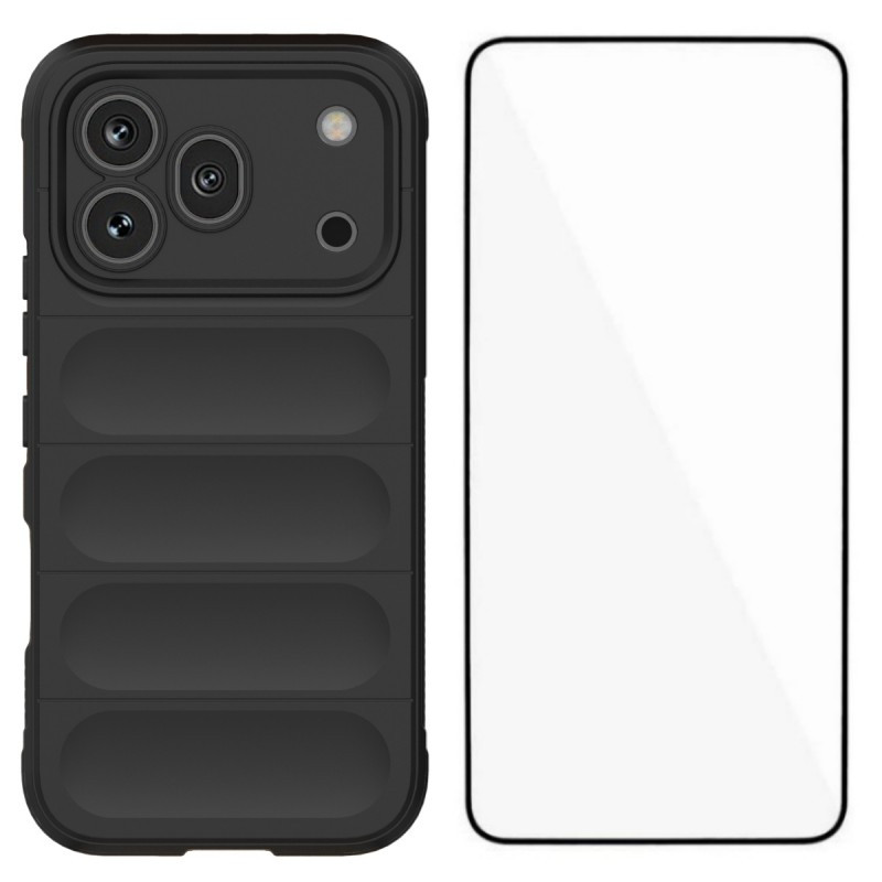 Honor 600 Pro Rutschfestes Cover mit Bildschirmschutz