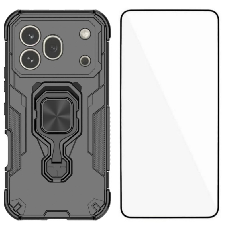 Widerstandsfähiges Honor 600 Pro Ring Cover mit Bildschirmschutz
