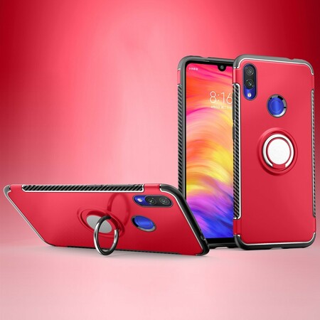 Xiaomi Redmi Note 7 Ring Kohlefaser Cover