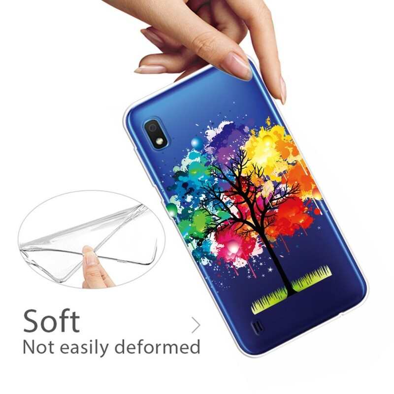 Samsung Galaxy A10 Hülle Transparent Aquarell Baum