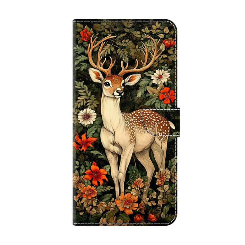 Xiaomi 17 Ultra Hülle Hirsch und Blumen