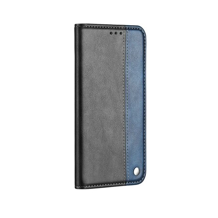 Flip Cover Samsung Galaxy A10 Kunstleder Knopf Schwarz