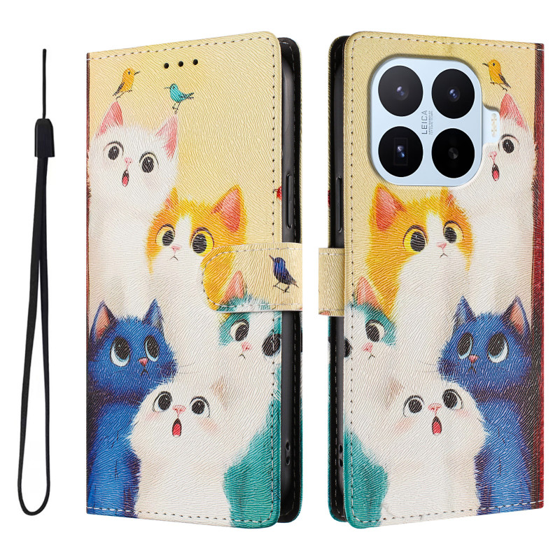 Xiaomi 17T Pro Hülle Bunte Katzen