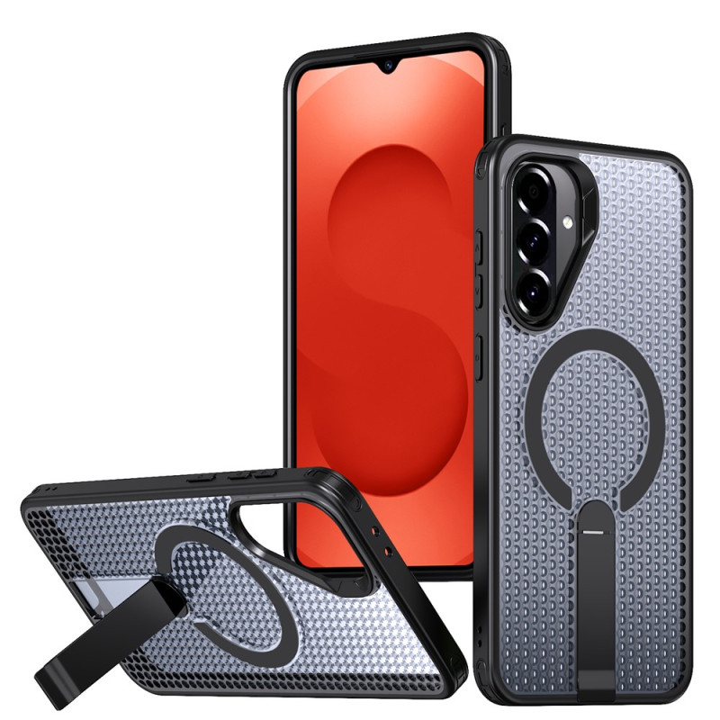 Samsung Galaxy A26 5G Cover Faltbarer Ständer und Karierte Textur