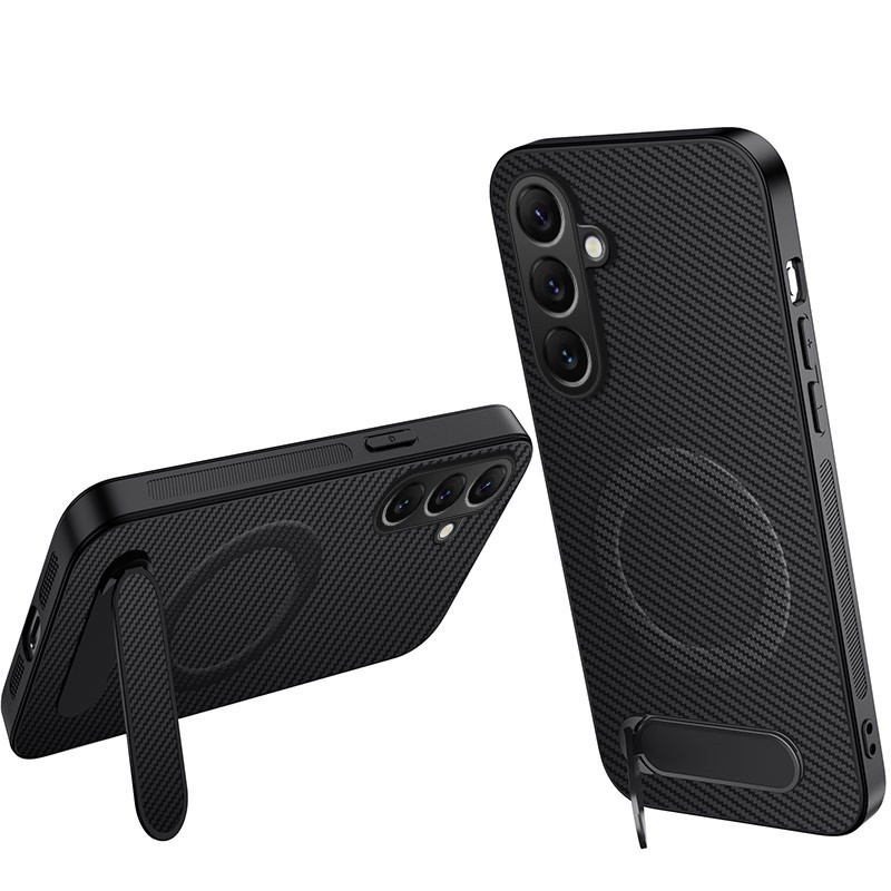 Samsung Galaxy A17 4G / 5G / A26 5G Kohlefaser Cover mit Halter