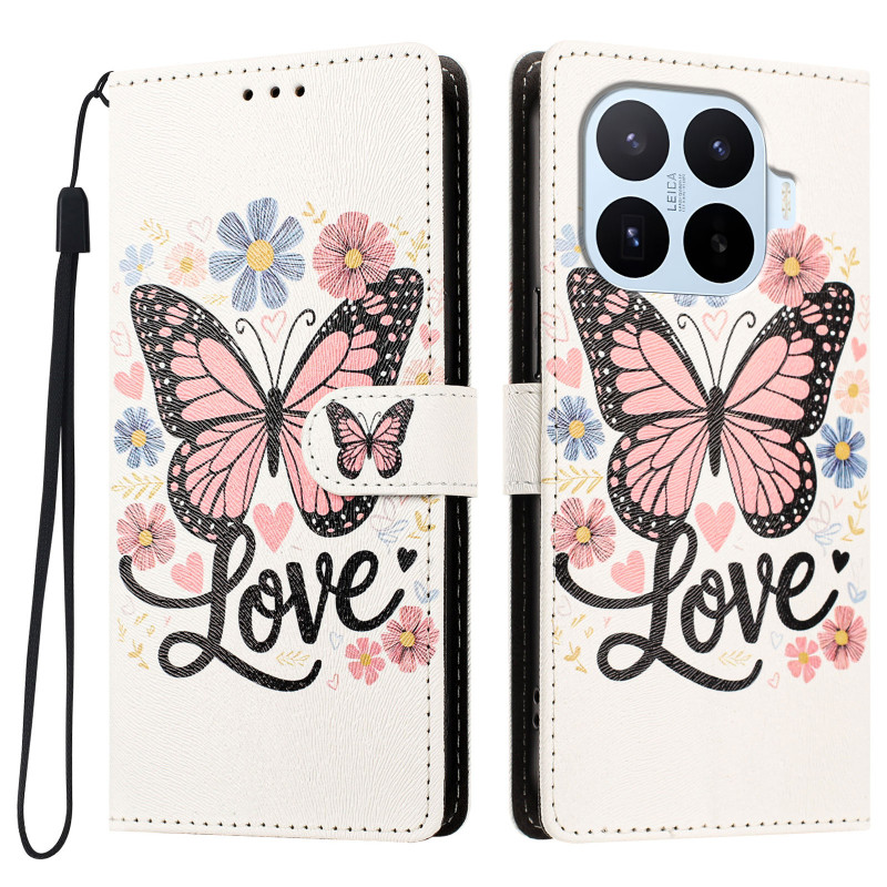 Xiaomi 17T Pro Love Schmetterling Tasche