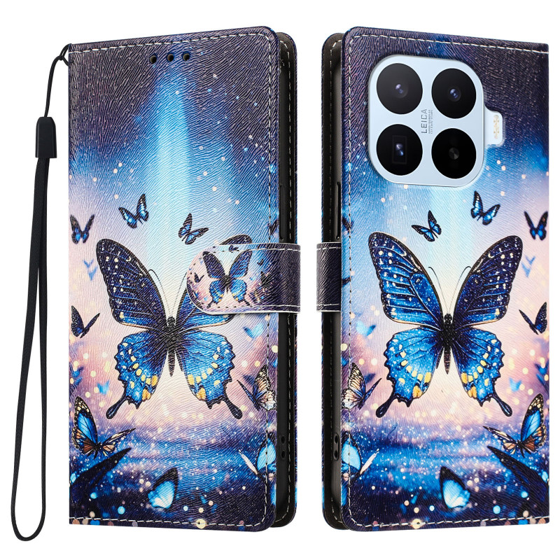 Xiaomi 17T Pro Tasche Schmetterling Fluoreszierend