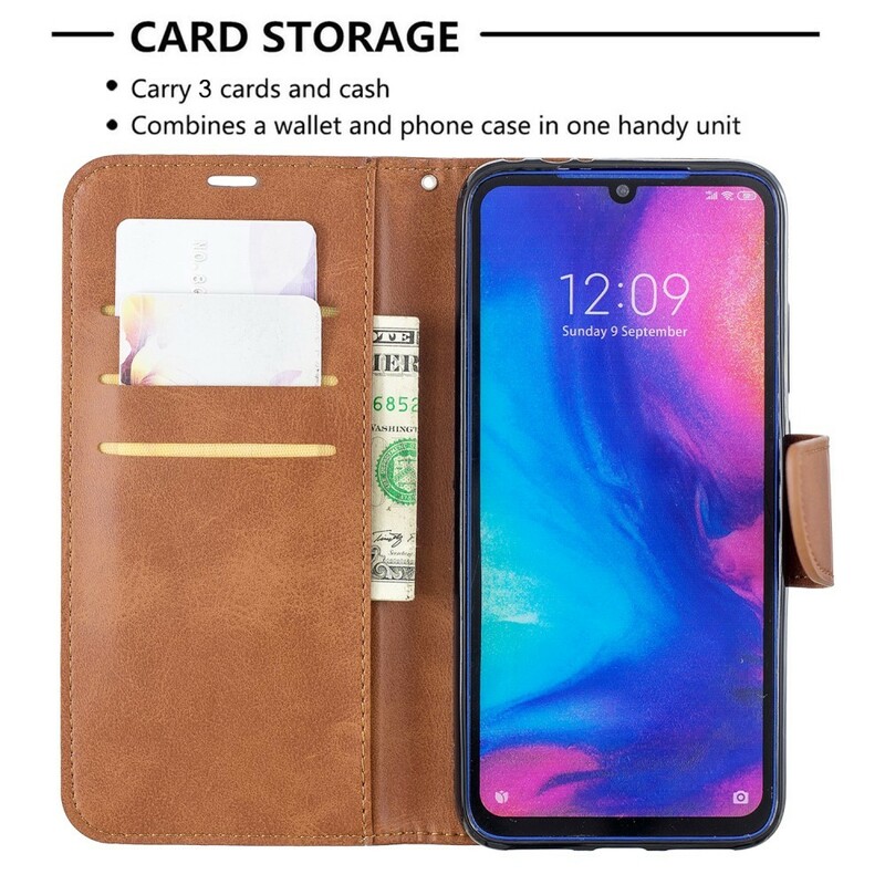 Xiaomi Redmi Note 7 Hülle Glatte Schräge Klappe