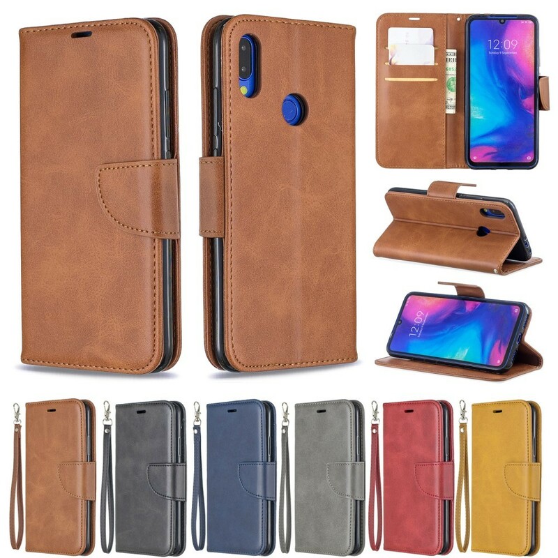Xiaomi Redmi Note 7 Hülle Glatte Schräge Klappe