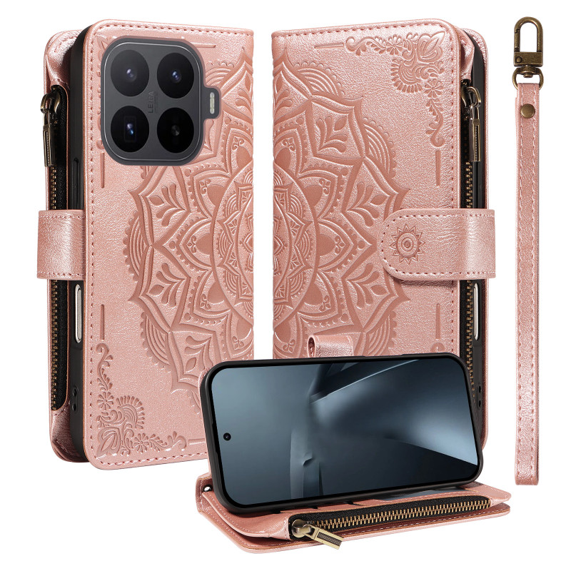 Hülle Xiaomi 17T Pro Geldbörse Mandala (RFID-Sperre)
