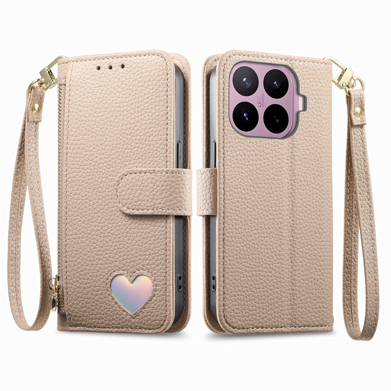 Hülle Xiaomi 17T Pro Geldbörse Herz Design