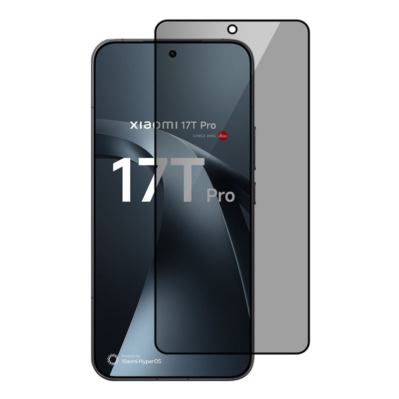 Anti-Espion-Schutz aus gehärtetem Glas für den Xiaomi 17T Pro-Bildschirm