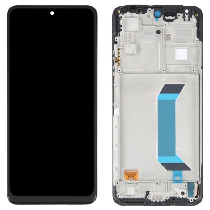 AMOLED-Display in OEM-Qualität S mit Rahmen für Xiaomi Redmi Note 12 5G / Poco X5