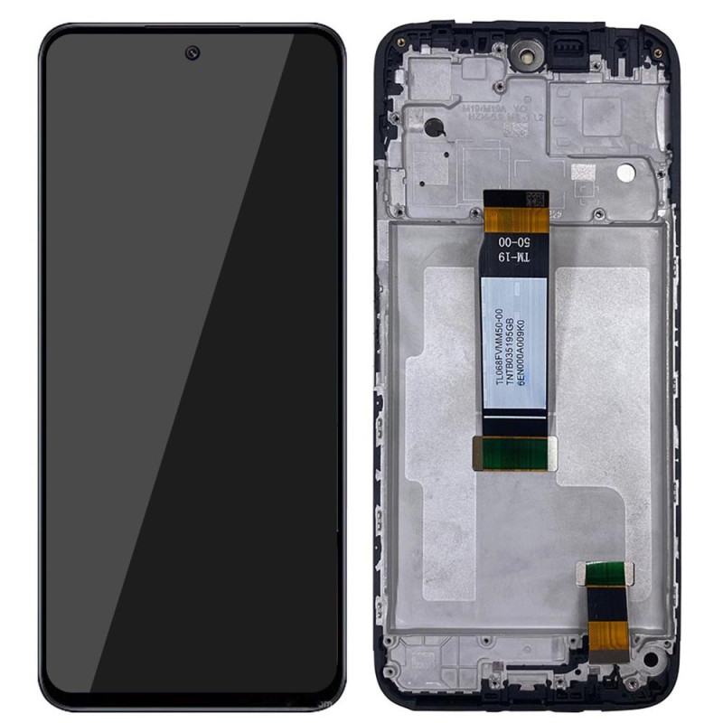 IPS-LCD-Display in OEM-Qualität der Klasse S mit Rahmen für Xiaomi Redmi 12 4G / 5G / Poco M6 Pro 5G