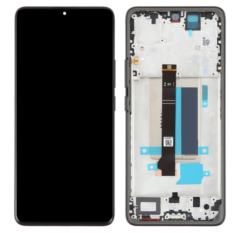AMOLED-Display in OEM-Qualität der Klasse S mit Rahmen für das Xiaomi Redmi Note 13 Pro+ 5G