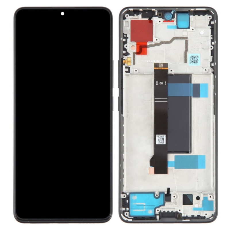 AMOLED-Display in OEM-Qualität der Klasse S mit Rahmen für Xiaomi Redmi Note 13 Pro 5G / Poco X6