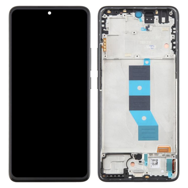 AMOLED-Display in OEM-Qualität der Klasse S mit Rahmen für das Xiaomi Poco M7 Pro 5G