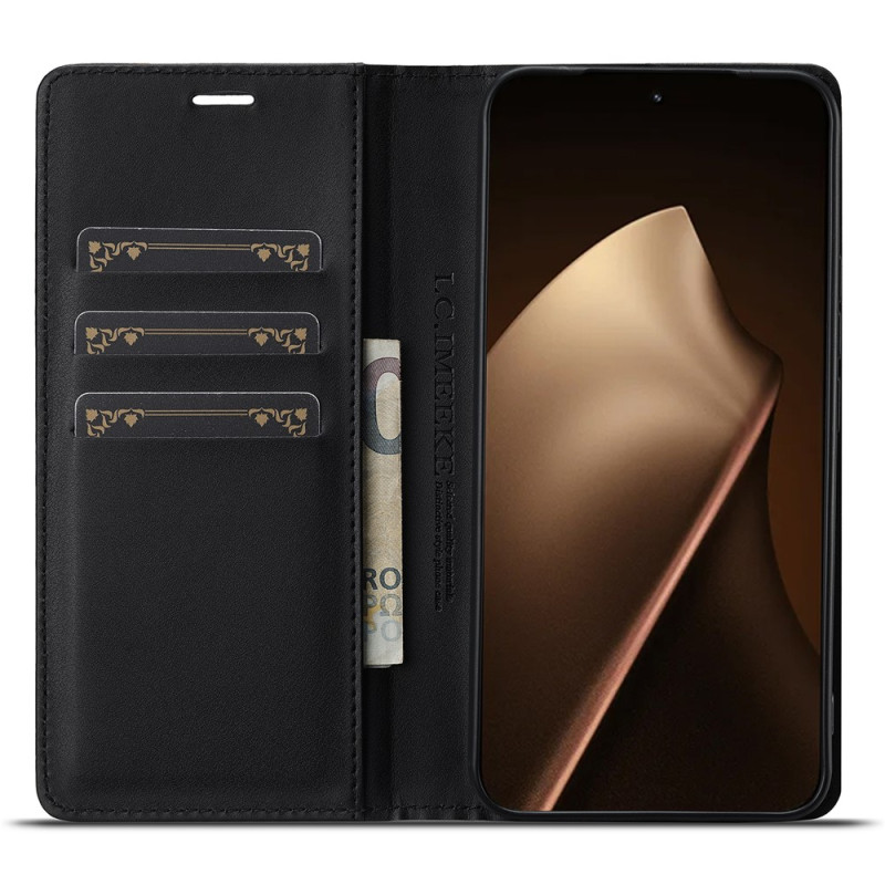 Flip-Cover für Xiaomi 17T Pro aus Kohlefaser von LC.IMEEKE