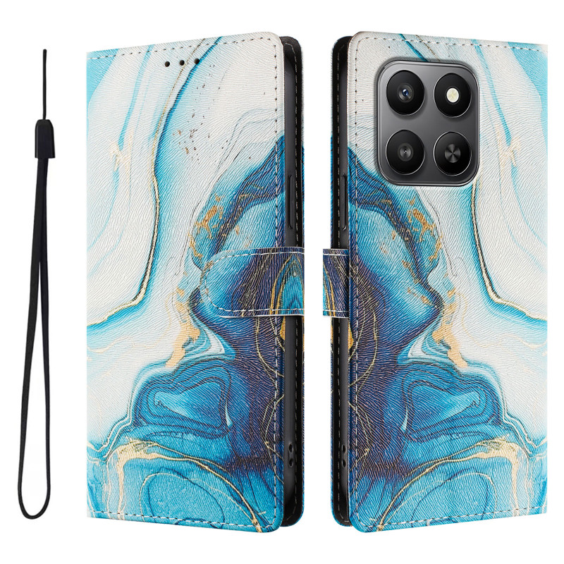 Honor 600 Smart-Hülle in blauem Marmor-Look