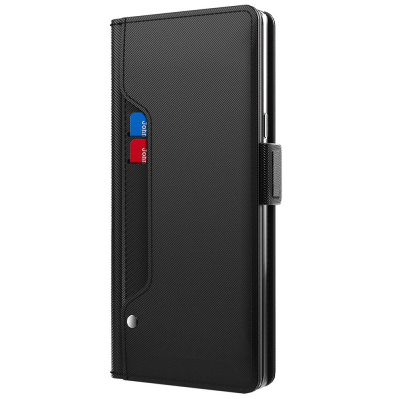 Xiaomi 17T Pro Hülle mit integriertem Spiegel und abnehmbarem Kartenfach