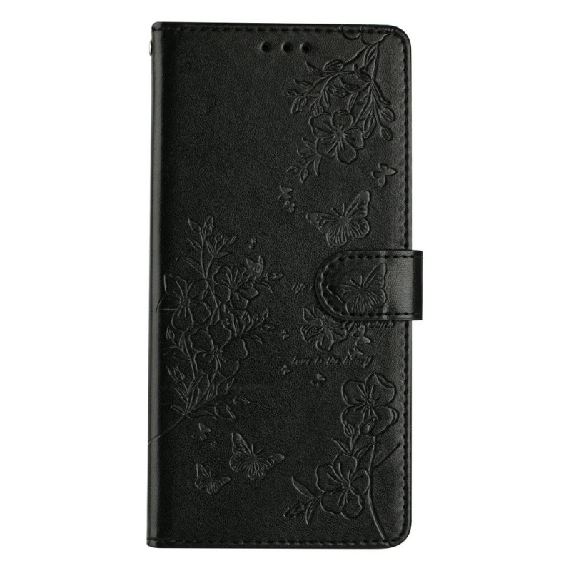 Xiaomi 17T-Hülle mit Schmetterlings- und Blumenmuster