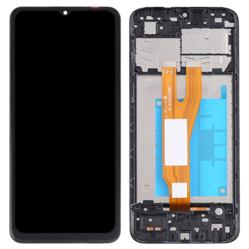 LCD-Display der Güteklasse B mit Rahmen für das Samsung Galaxy A04