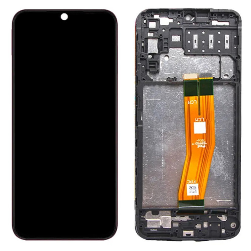 LCD-Display der Güteklasse B mit Rahmen für das Samsung Galaxy A14 4G