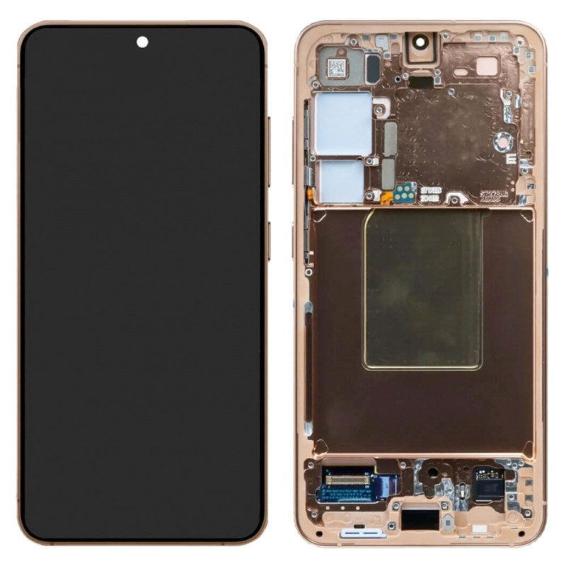 AMOLED-Display in OEM-Qualität der Klasse S mit Rahmen für das Samsung Galaxy S24
