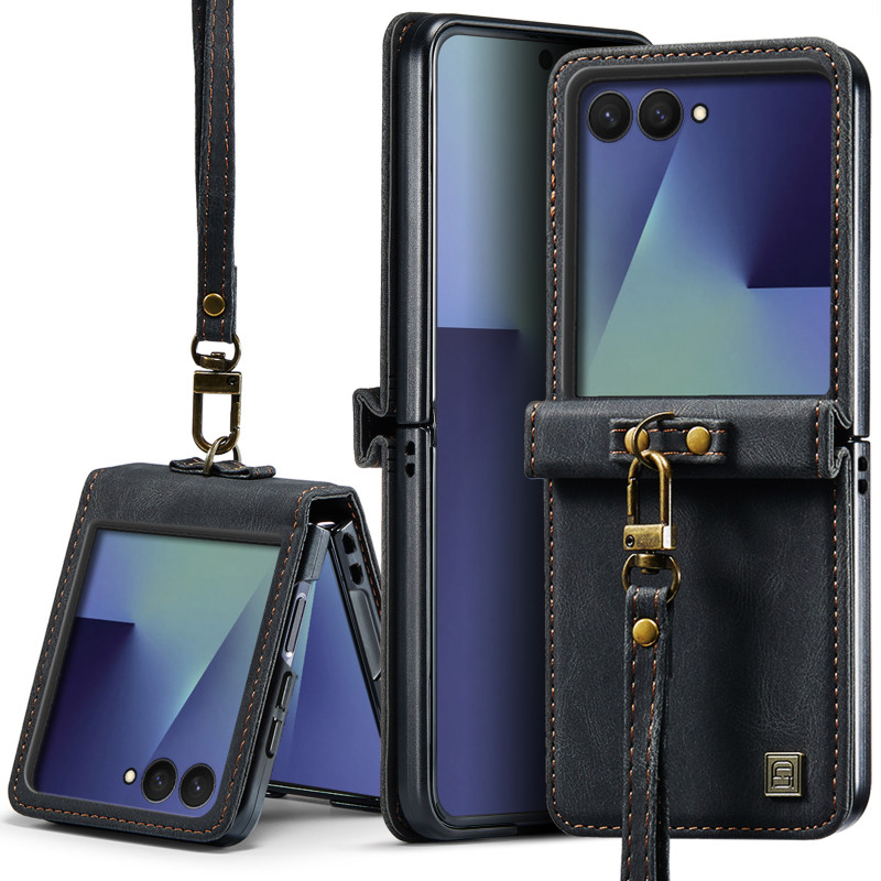 Samsung Galaxy Z Flip 8 AUTSPACE Hülle im Brieftaschenformat mit RFID-Schutz