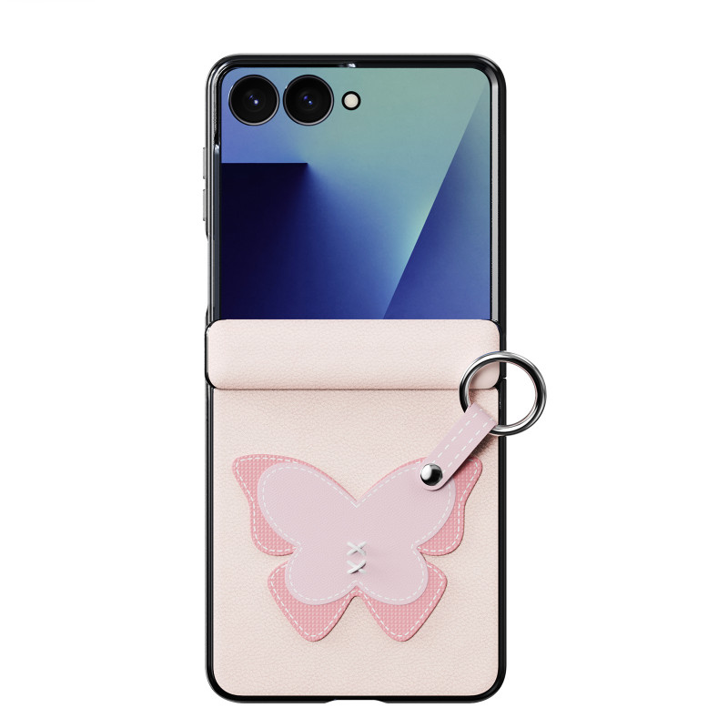 Samsung Galaxy Z Flip 8 Hülle mit Haltering und Schmetterlings-Handschlaufe
