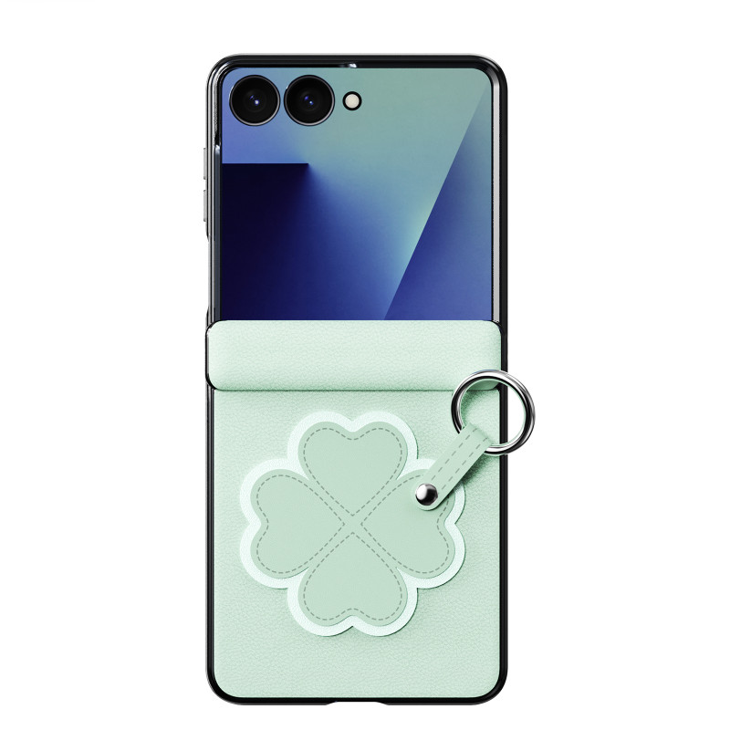 Samsung Galaxy Z Flip 8 Hülle mit Haltering und Blumen-Handschlaufe