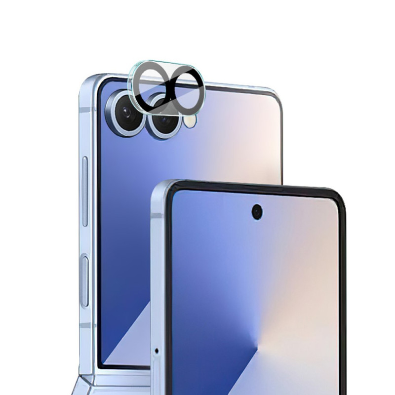 Schutzglas aus gehärtetem Glas für das Samsung Galaxy Z Flip 8 (schwarzer Rand)