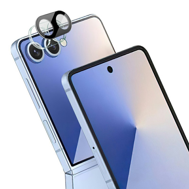 Schutzglas aus gehärtetem Glas für das Samsung Galaxy Z Flip 8 (schwarz)