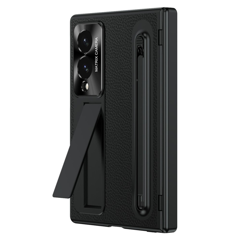 Samsung Galaxy Z Fold 8 Hülle in Lederoptik mit integrierter Halterung und Stift