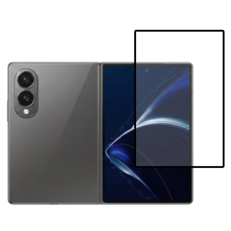 Displayschutz aus gehärtetem Glas für das Samsung Galaxy Z Fold 8 (schwarzer Rand)