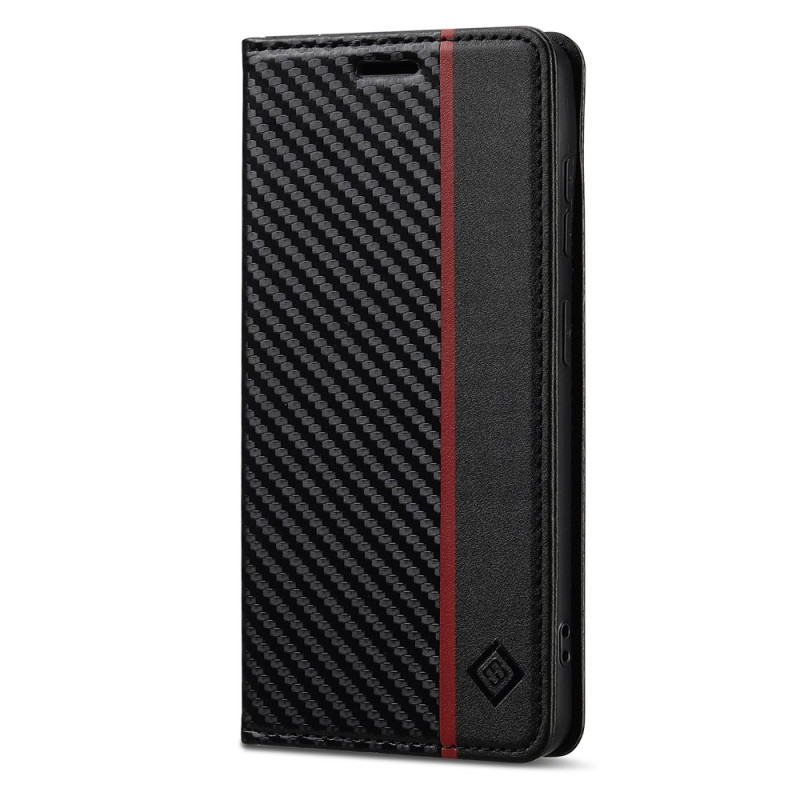 Flip-Cover für Samsung Galaxy A27 5G in Carbon-Optik von LC.IMEEKE
