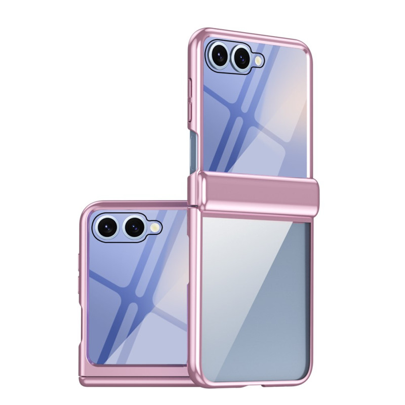 Transparente Hülle für das Samsung Galaxy Z Flip 8 mit Scharnierschutz und Panzerglas