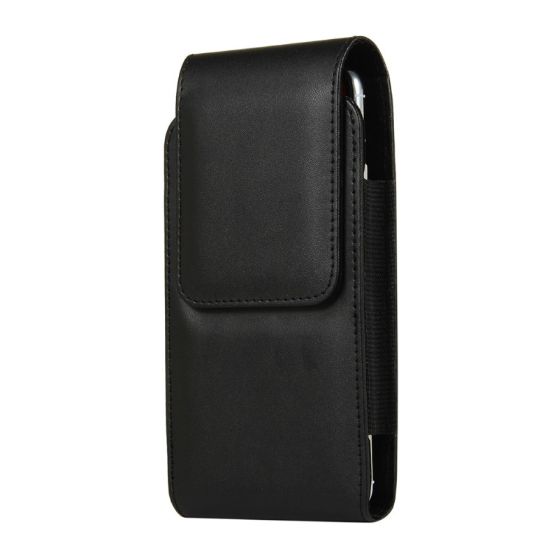 Universelles PU-Leder-Gürteletui mit Kartenfach und drehbarem Clip für 5,2-Zoll-Smartphones
