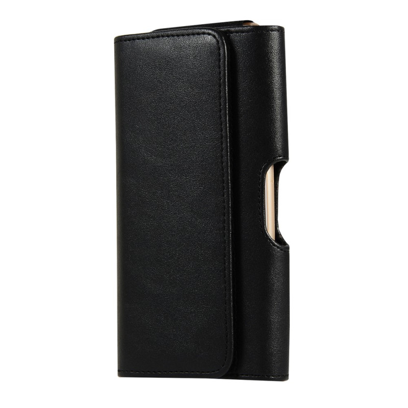 Universelle, horizontale Gürteltasche aus PU-Leder mit Clip, 15,6 × 8 × 2 cm